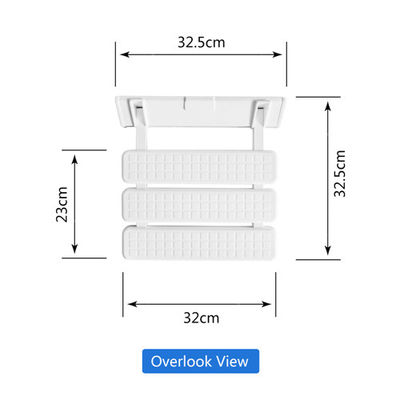 Porcellana Dimensione fissata al muro bianca di Seat 32.5*32.5*10cm della doccia della stazione termale per il bagno/balcone fornitore