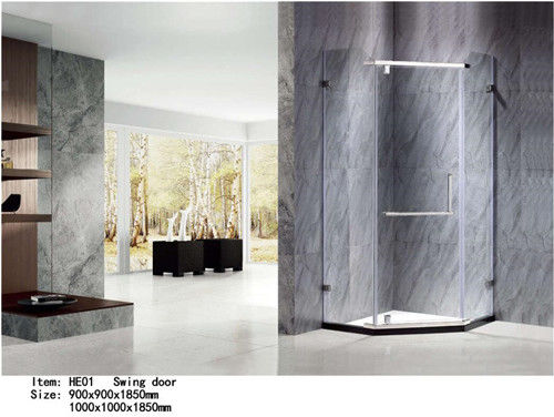Porcellana Le recinzioni senza frontiere della porta della doccia scelgono la dimensione su misura porta del perno per la casa/hotel fornitore