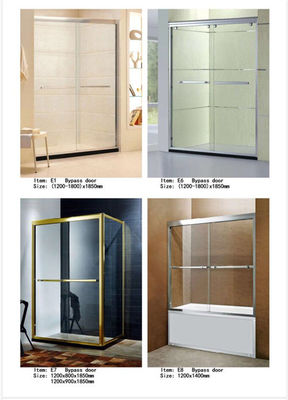 Porcellana 2 recinzioni/passeggiata della porta della doccia della porta di esclusione nelle recinzioni della doccia hanno personalizzato la dimensione fornitore