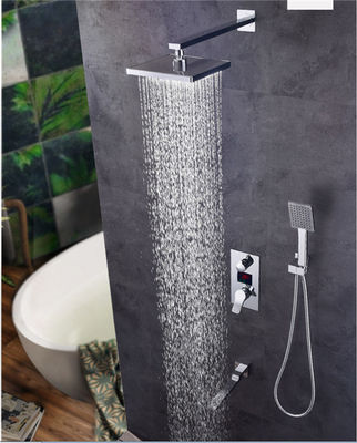 Porcellana Testa e rubinetto di doccia del visualizzatore digitale, Testa di doccia di dimensione di 8.5*10.5cm ed insieme della maniglia fornitore