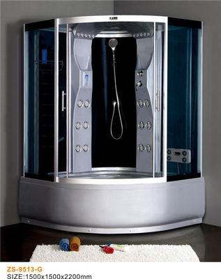 Porcellana Cabina d'angolo della doccia di massaggio del settore, grande cabina della doccia del vapore del portello scorrevole di dimensione fornitore