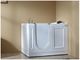 La passeggiata bianca acrilica nel bagno e la doccia/Jacuzzi camminano nella dimensione 1290*765*1015mm della vasca fornitore