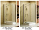 Recinzioni acriliche quadrate della doccia dell'angolo del vassoio, recinzione di vetro della doccia di tre pannelli fornitore