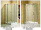Recinzioni di vetro temperate della porta della doccia con il portello scorrevole laterale del rullo quello superiore fornitore