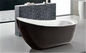 Dimensione acrilica 1700*750*760mm della vasca di massaggio di forma ovale con il rubinetto della doccia dell'oro fornitore
