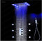 Teste e rubinetti di doccia del bagno di illuminazione del LED con i getti termostatici di massaggio del miscelatore fornitore